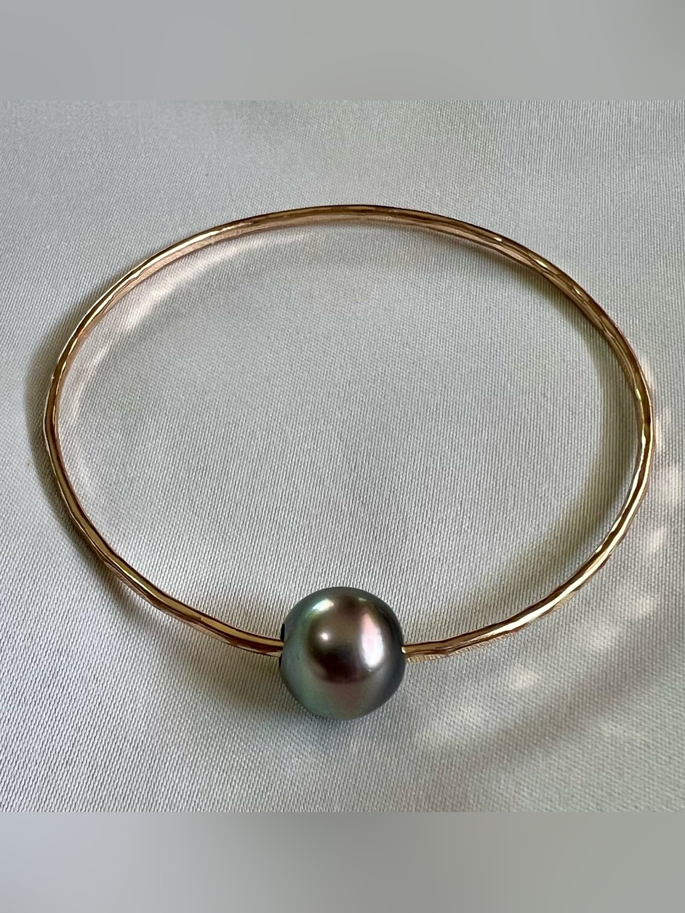 Pulama Tahitian Pearl Bangle, Size 7, EUC